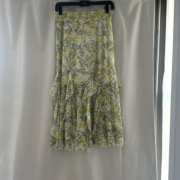 Alice + Olivia Jocelyn Maxi Eyelet Godet Skirt - Picture 2 of 4